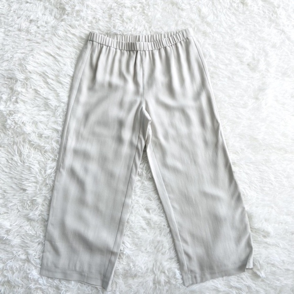 π€New! Eileen Fisher Bone Straight Cropped Pants - Picture 3 of 7